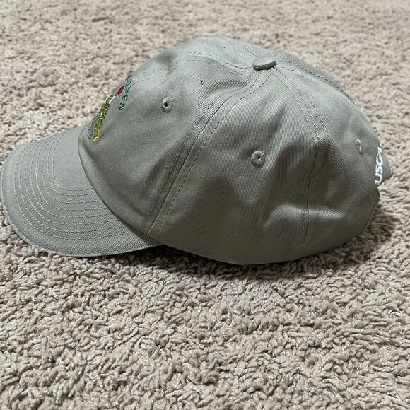 US Open Golf Hat Khaki Merion 2013 USGA Member Blockhead Strapback Embroidered - Picture 2 of 6